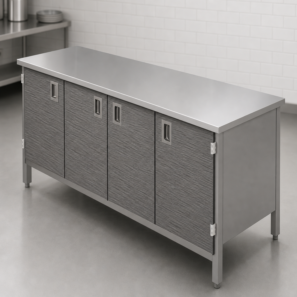 Flat Stainless Steel Top