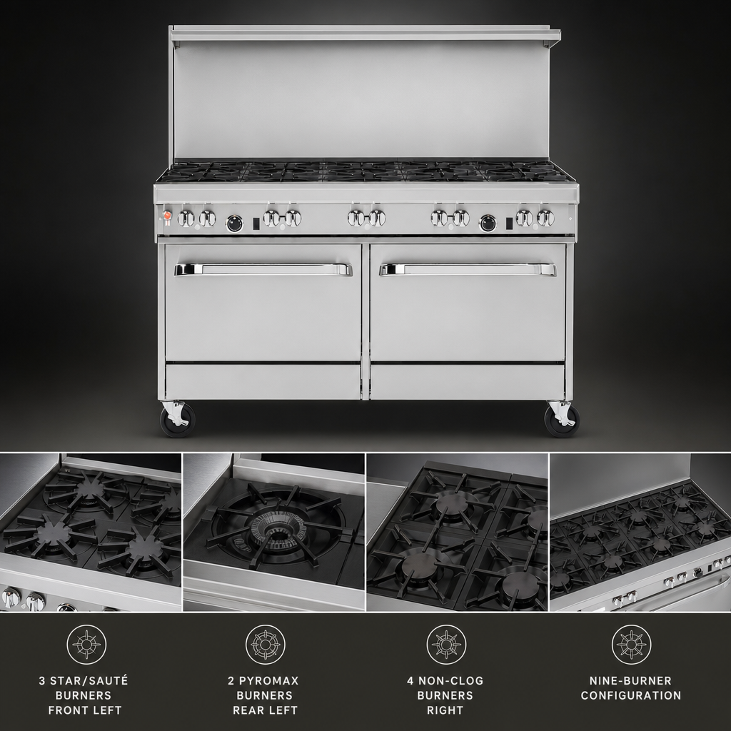 Nine-Burner Configuration