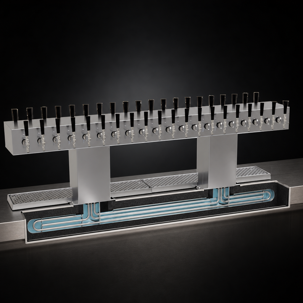 Glycol-Cooled Cold Plate Assembly