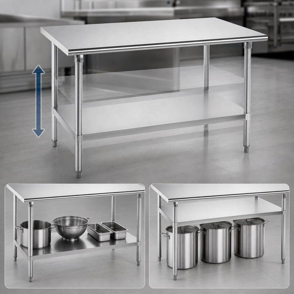 Adjustable Stainless Steel Undershelf