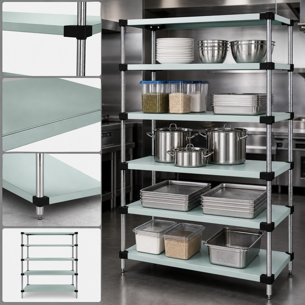 Five Solid Shelves