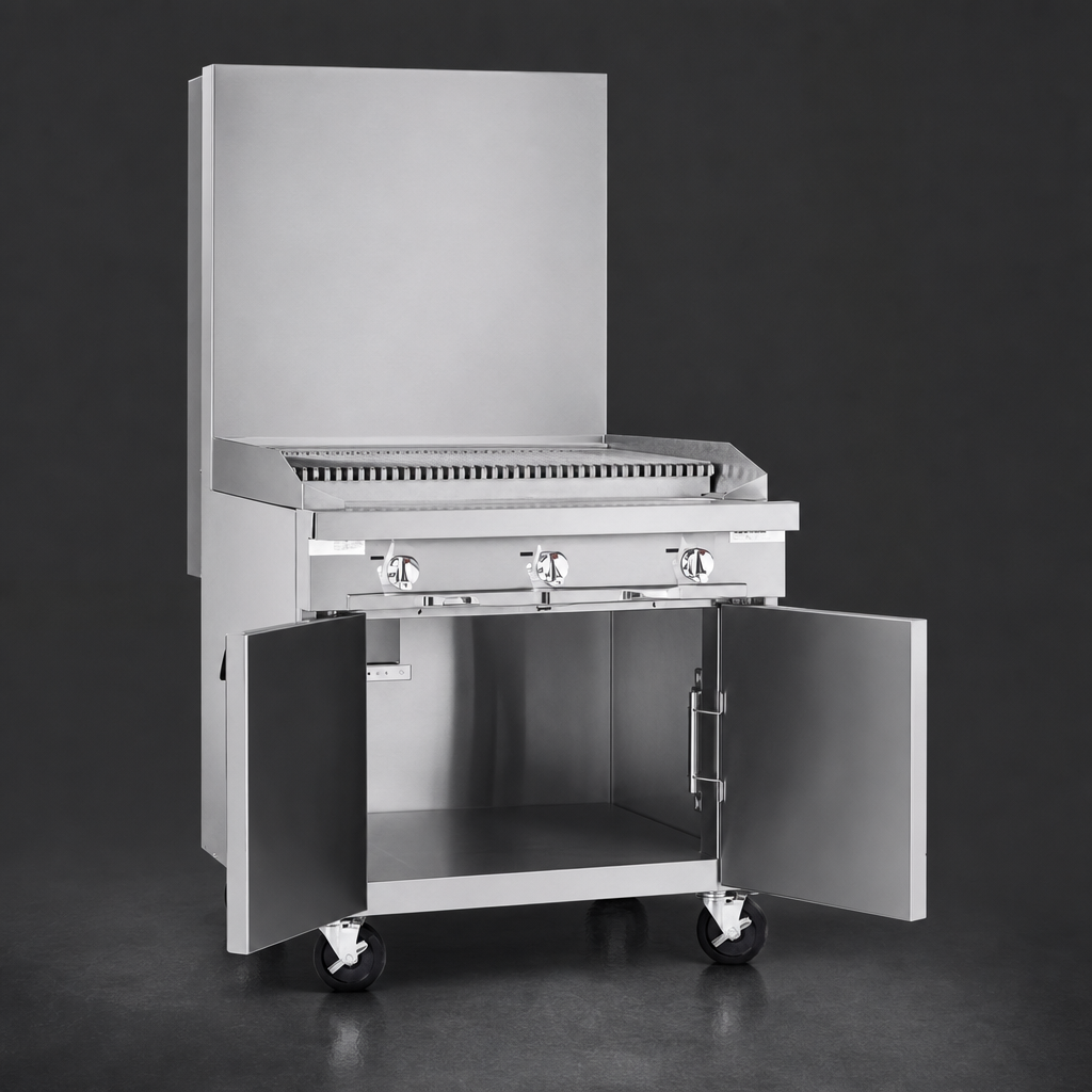 Cabinet Base with Center-Opening Doors