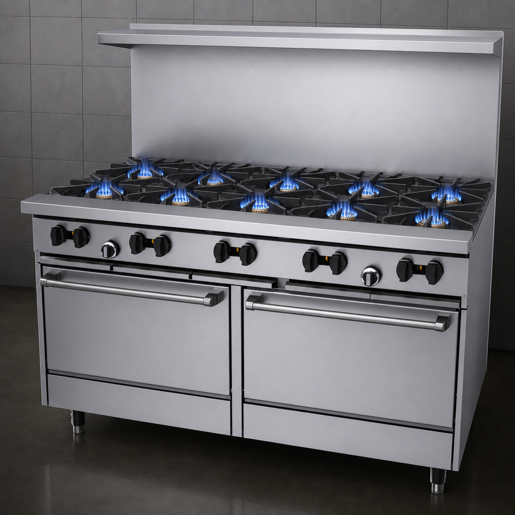 Ten 30,000 BTU Open Burners