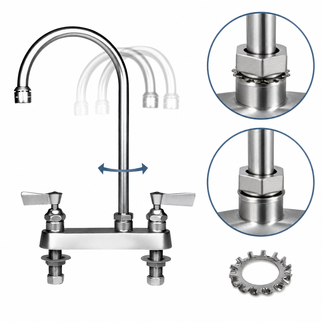 Swivel or Rigid Gooseneck Spout