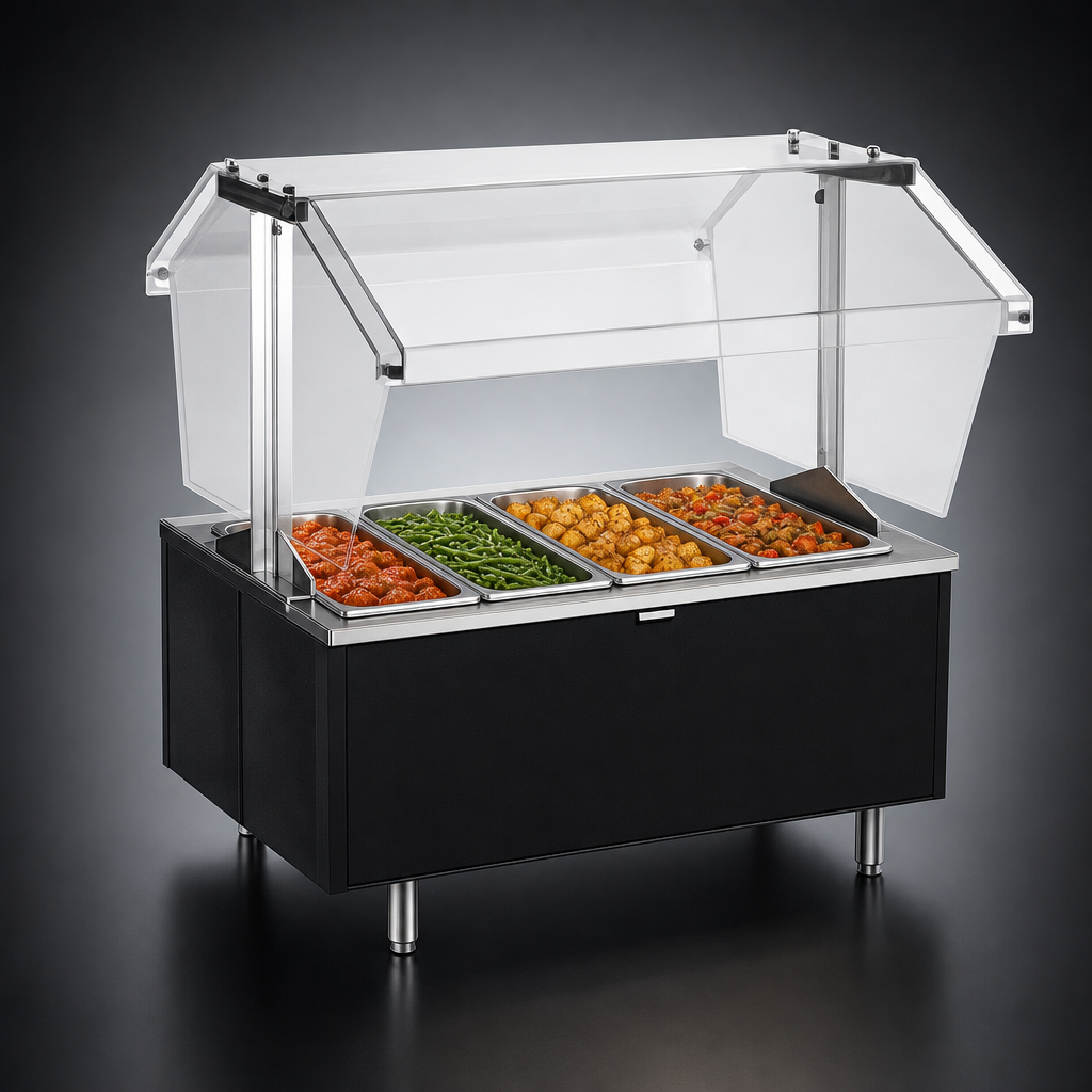 Four Full-Size Hot Food Wells