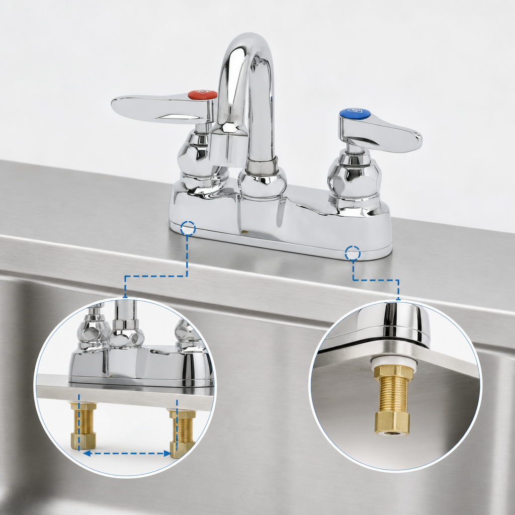 4-Inch Centerset Deck Mount
