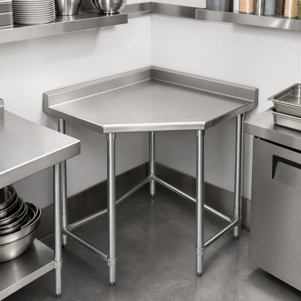 Corner Work Table Design