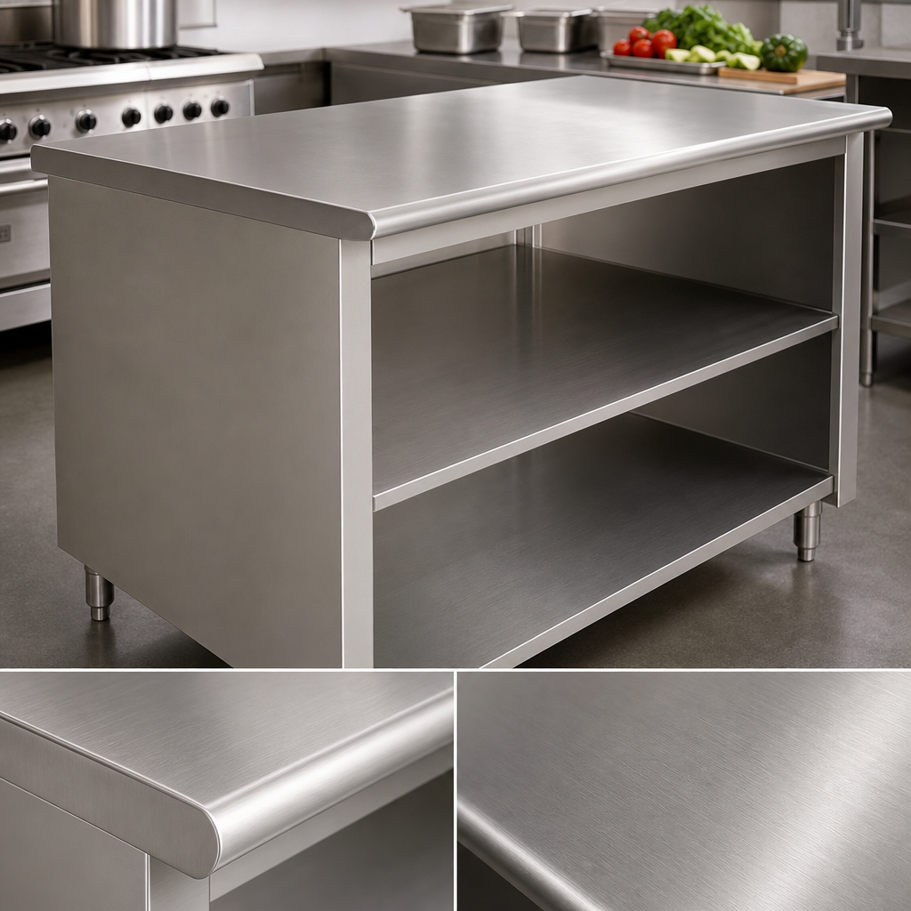 14-Gauge 304 Stainless Steel Top