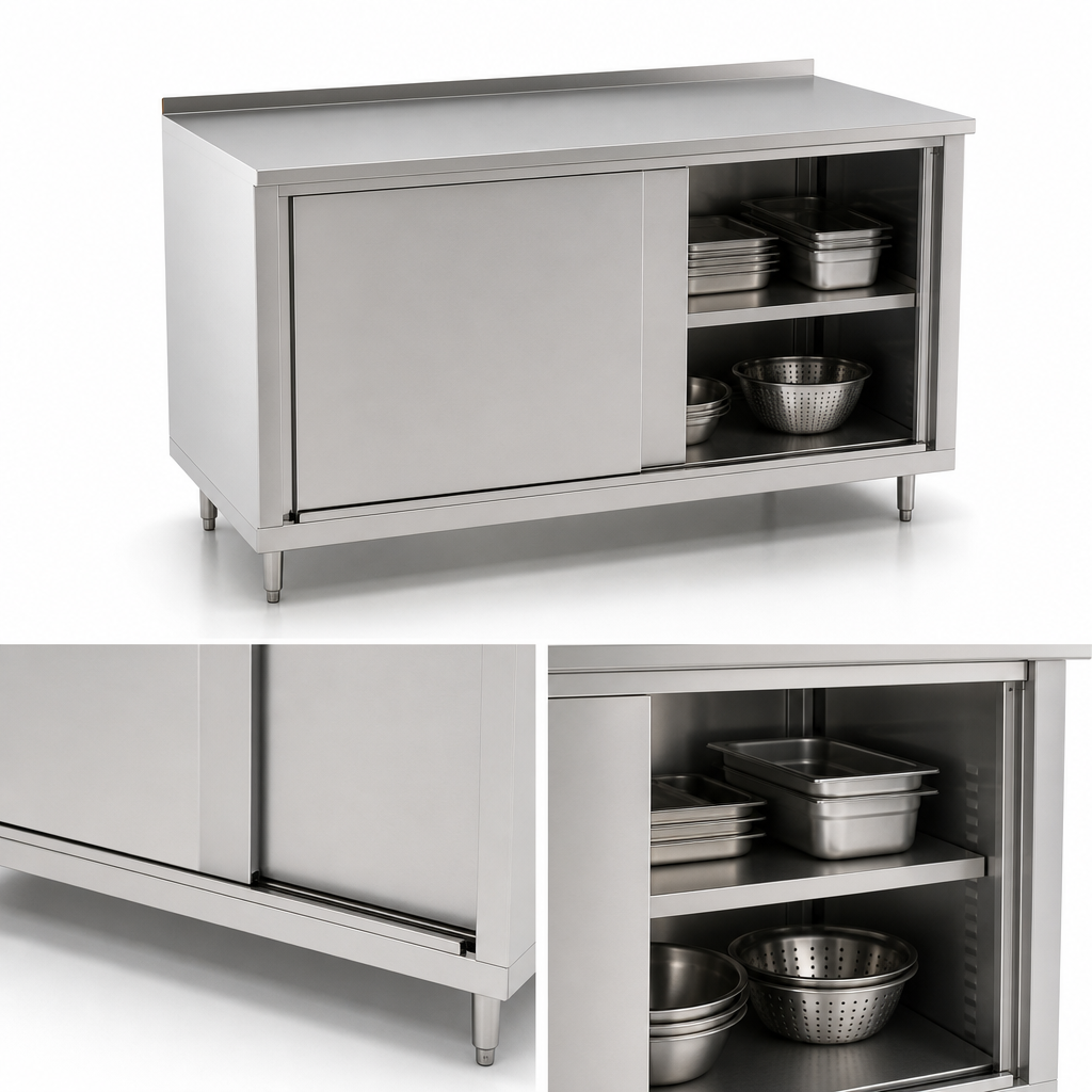 Cabinet Base with Sliding Doors