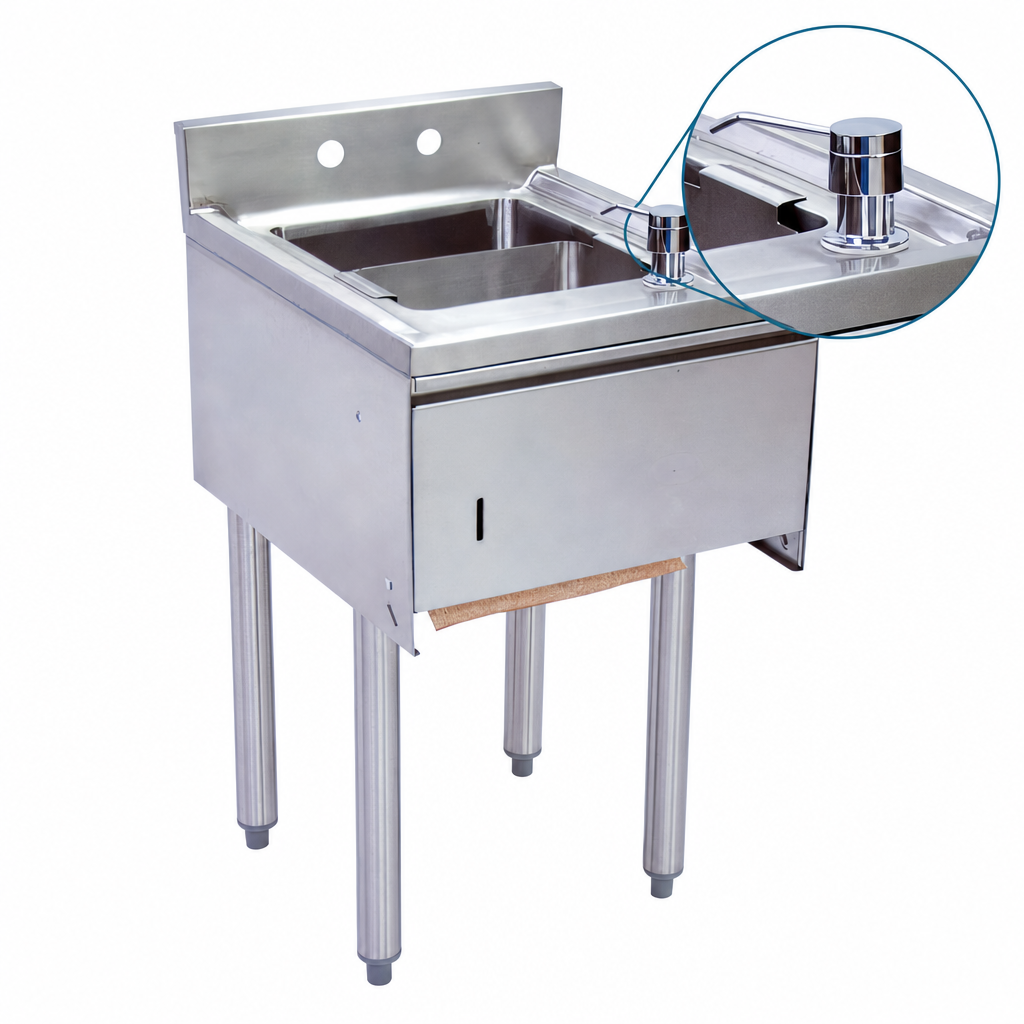 Included Splash Mount Faucet