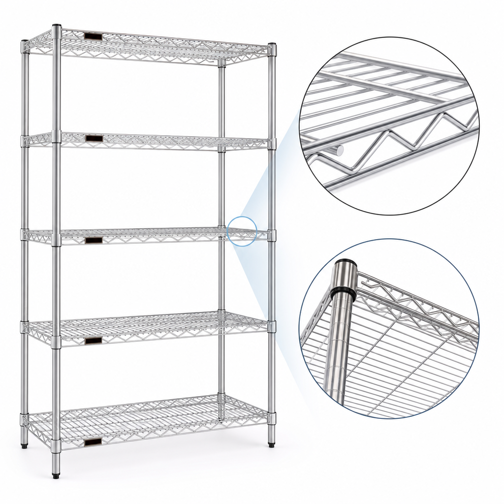QuadTruss Wire Shelf Design