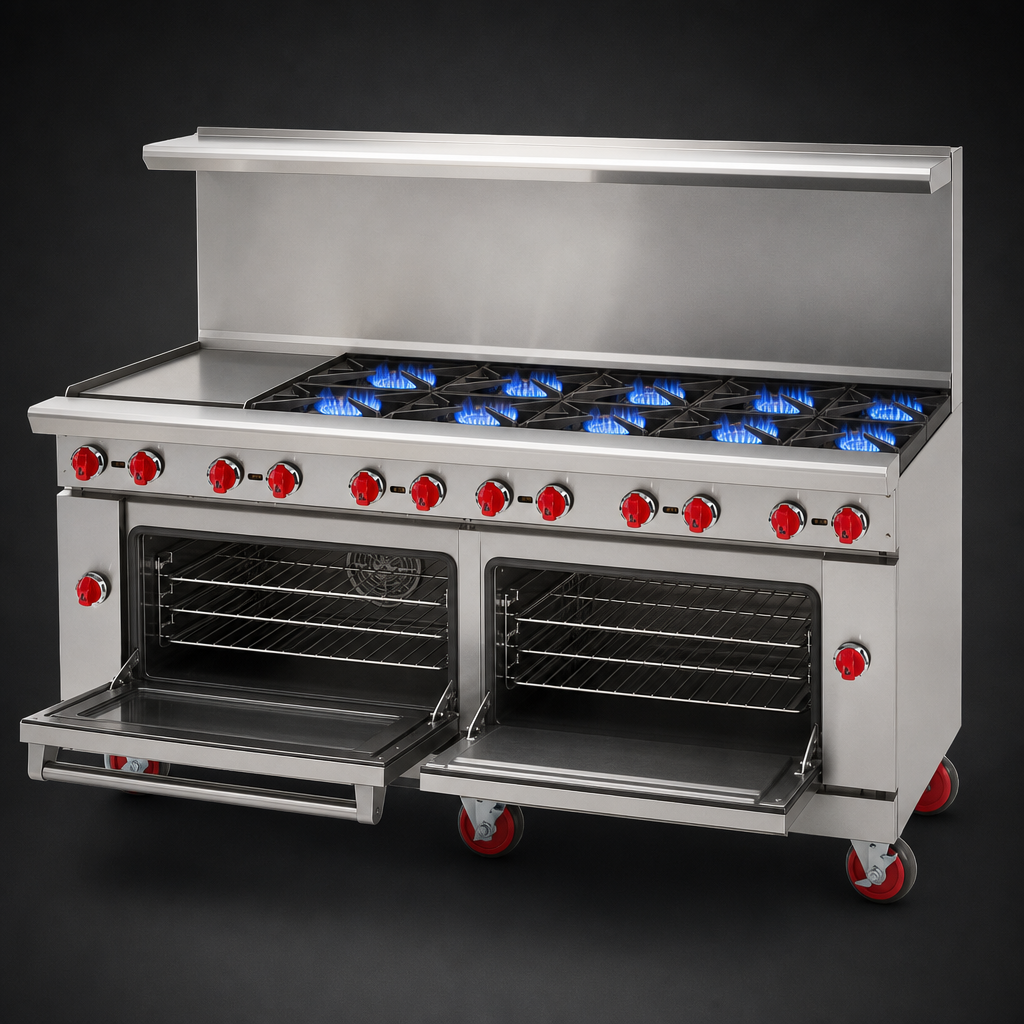 Eight Open Burners