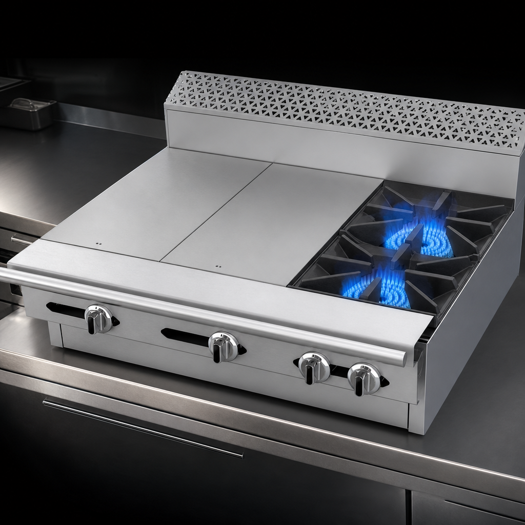Two 35,000 BTU Open Burners