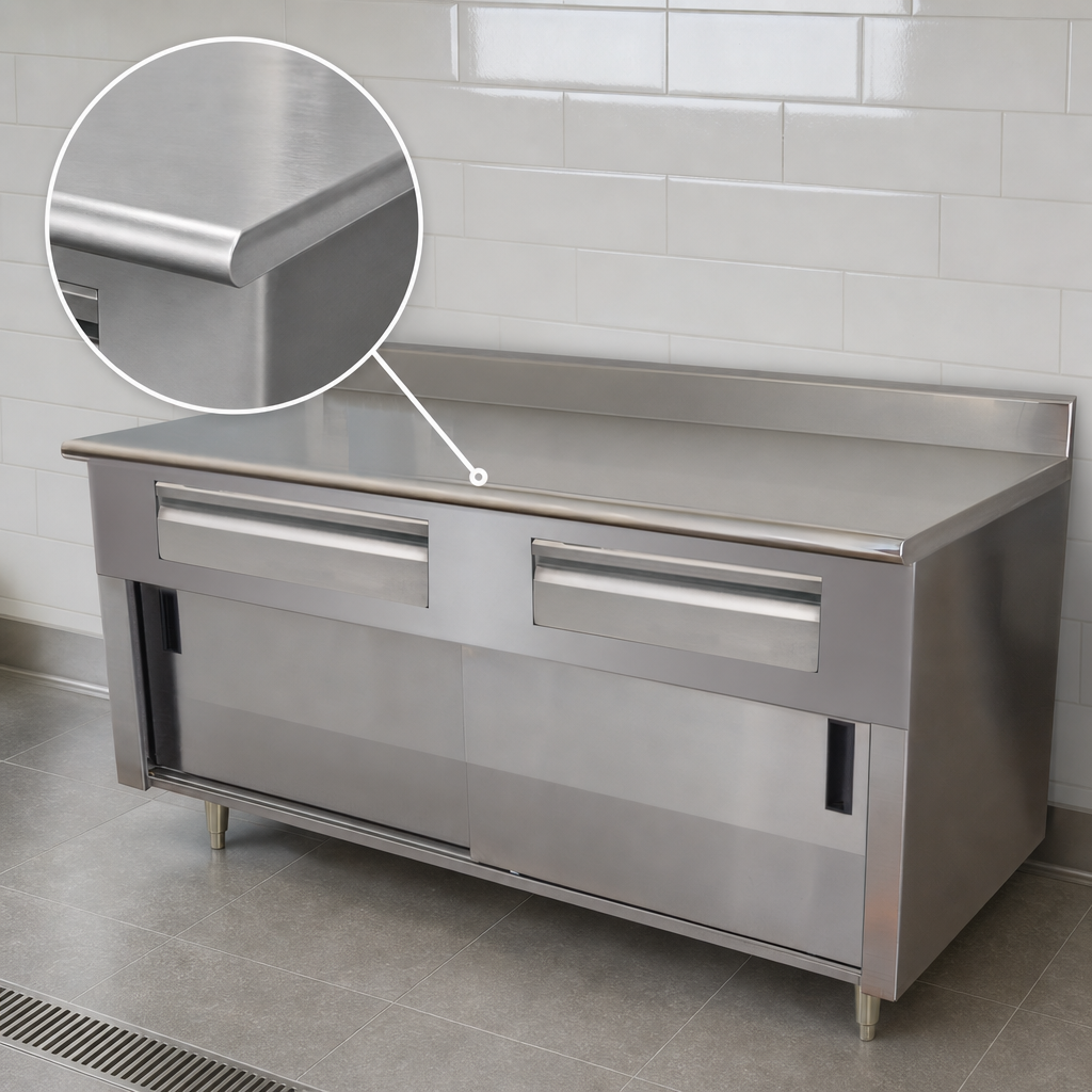 14-Gauge 304 Stainless Steel Top