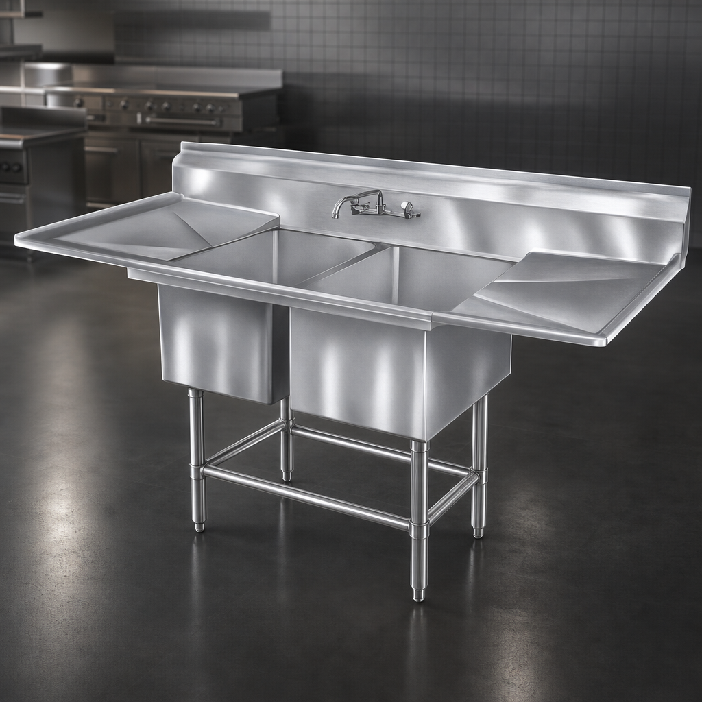 14-Gauge 300 Series Stainless Steel Construction