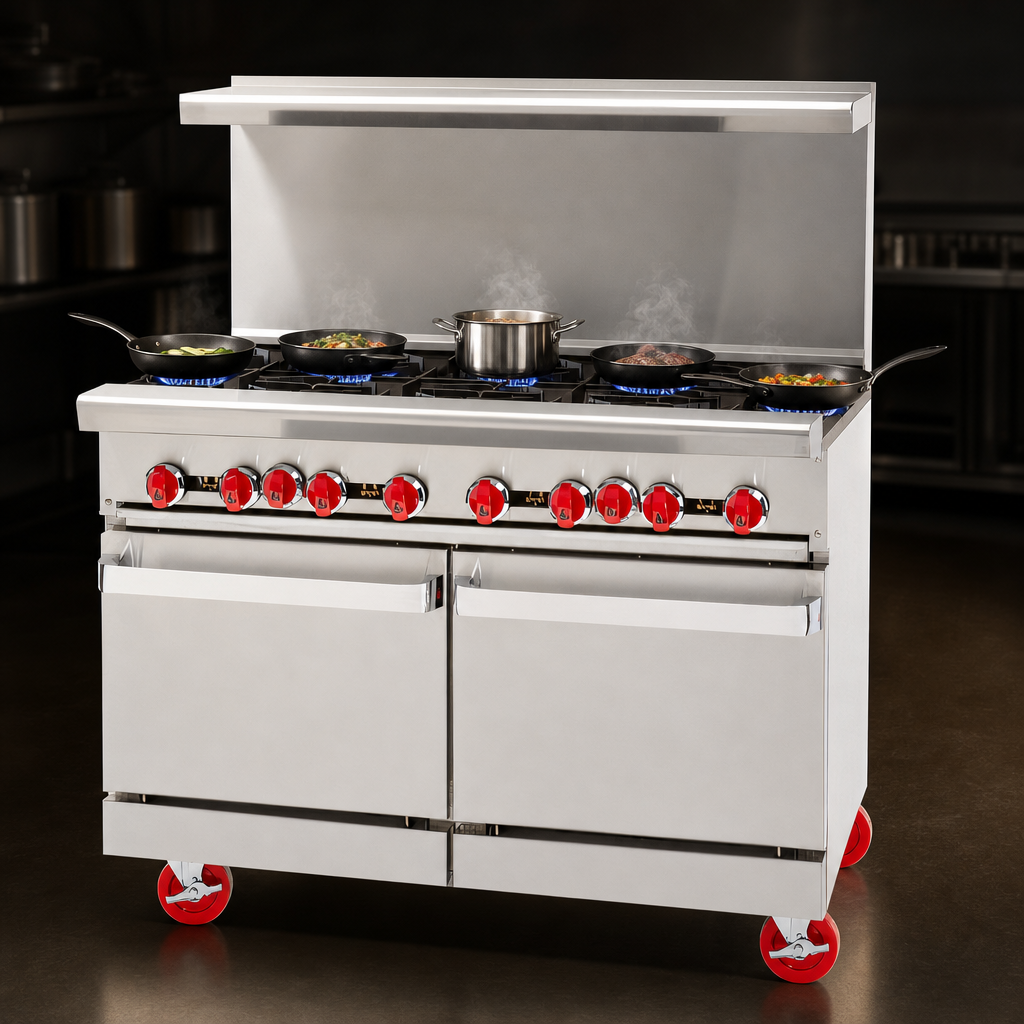 Eight Open Burners