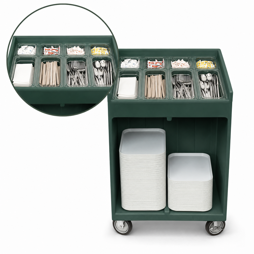 Eight Built-In Self-Service Compartments