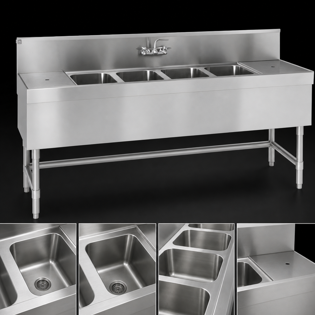 Four Sink Compartments