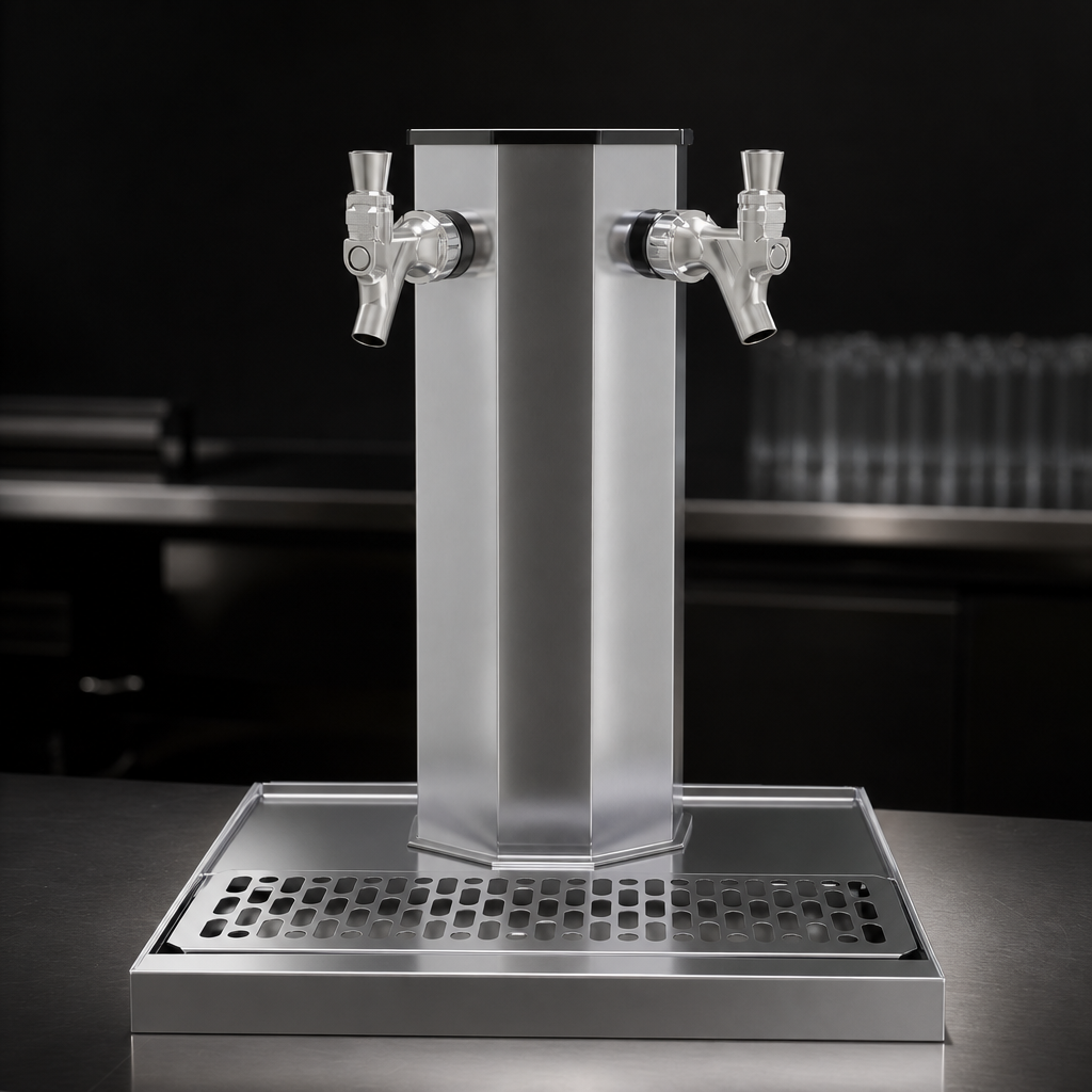Two Stainless Steel Faucets