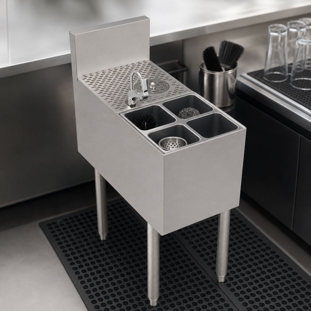 Four Wet Bins