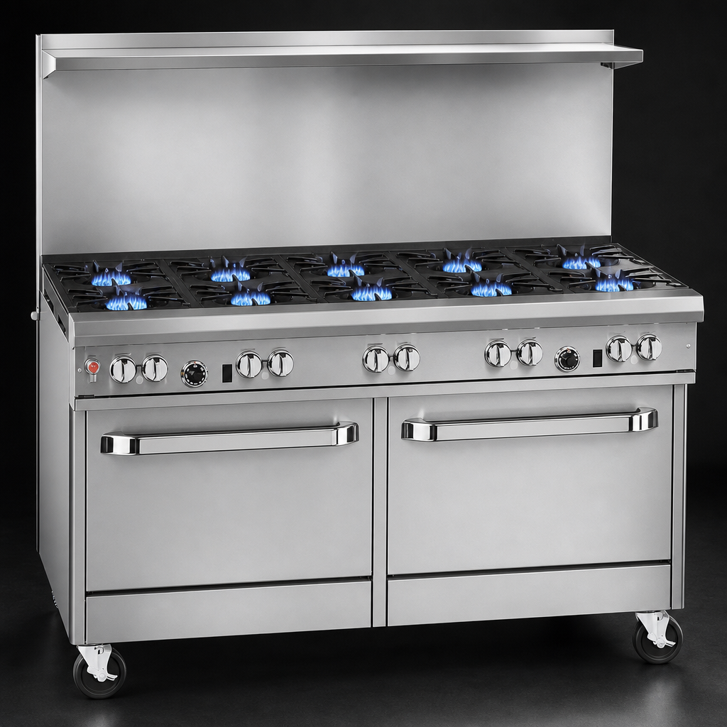 Nine Open Burners
