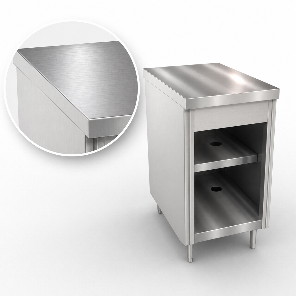 16-Gauge Stainless Steel Top