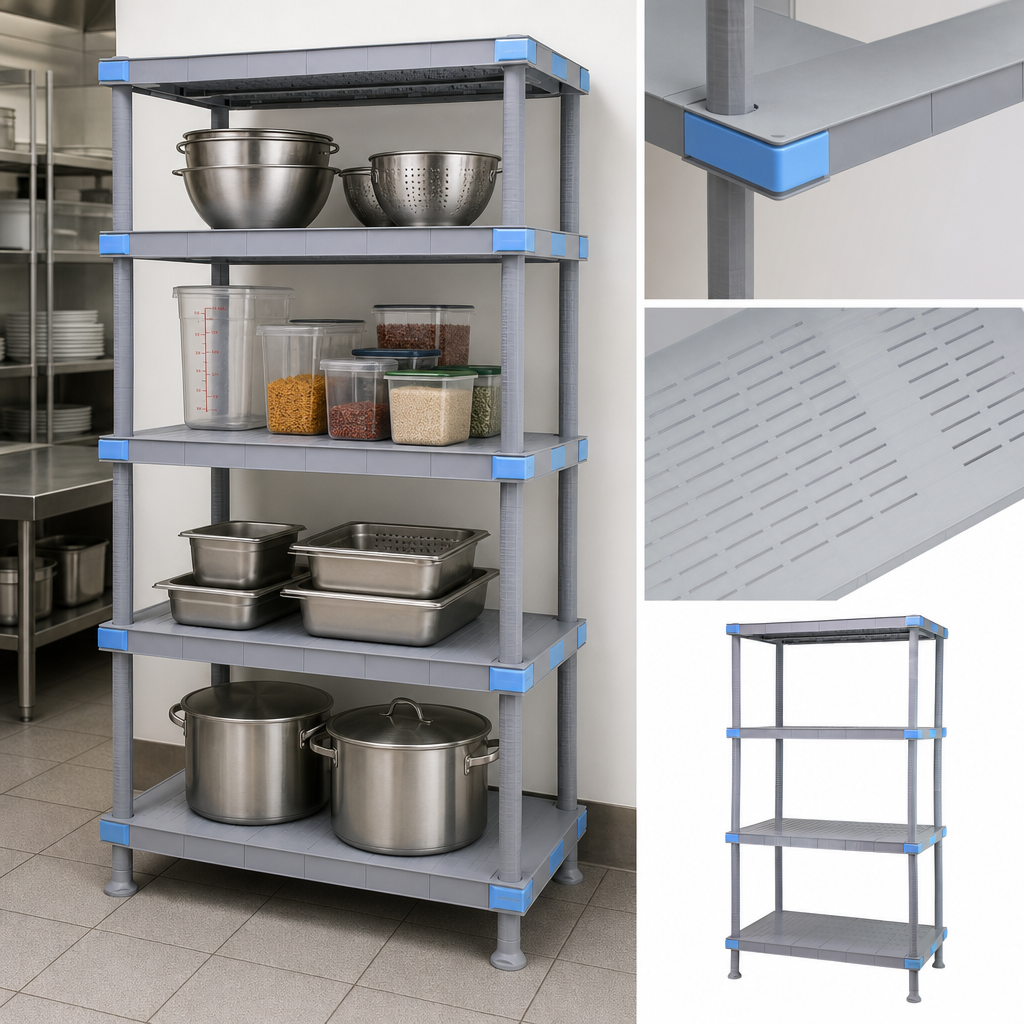 Four Solid Shelves