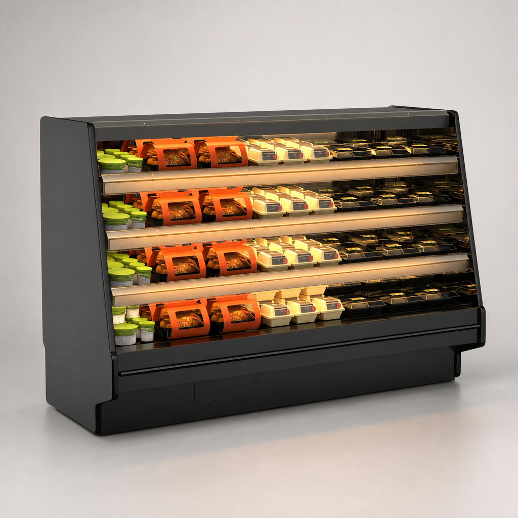 Three Solid Heated Shelves