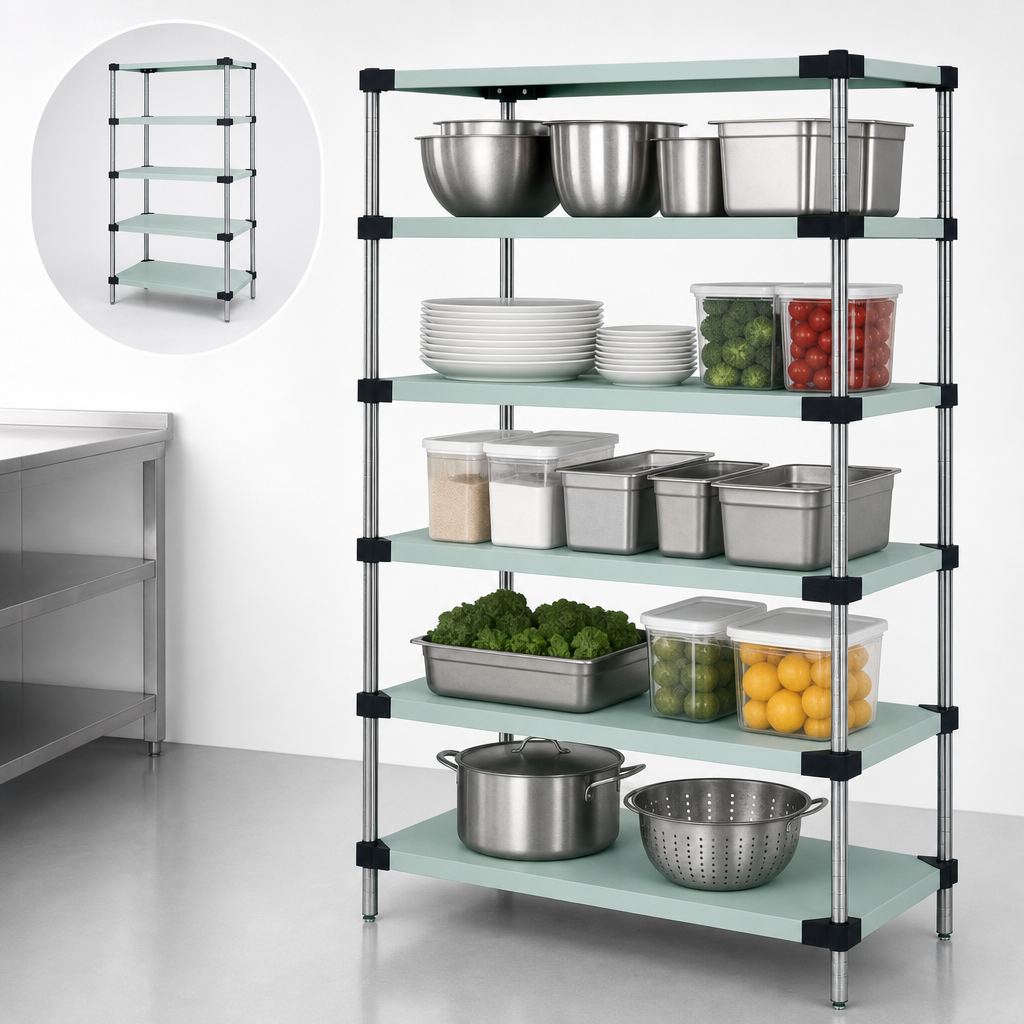 Five Solid Shelves