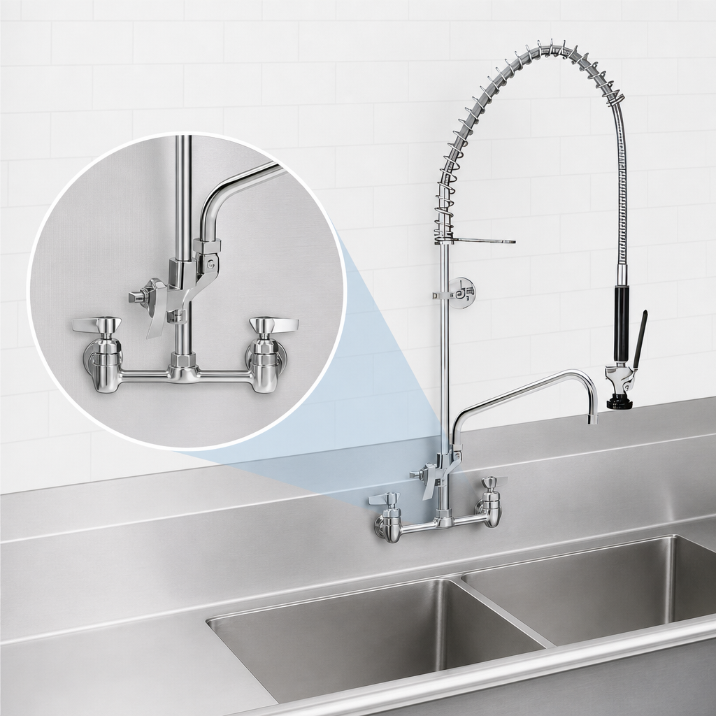 8-Inch Center Backsplash Mount