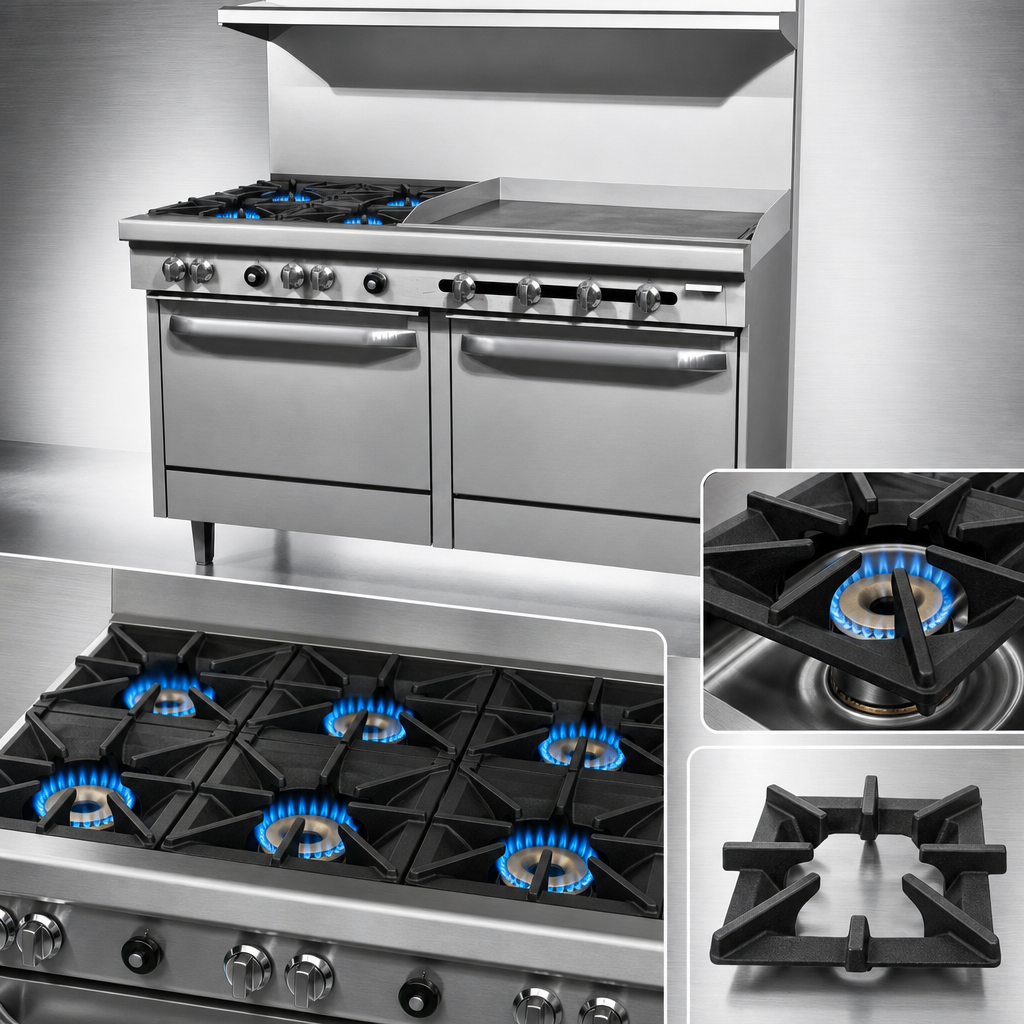 Six Open Burners