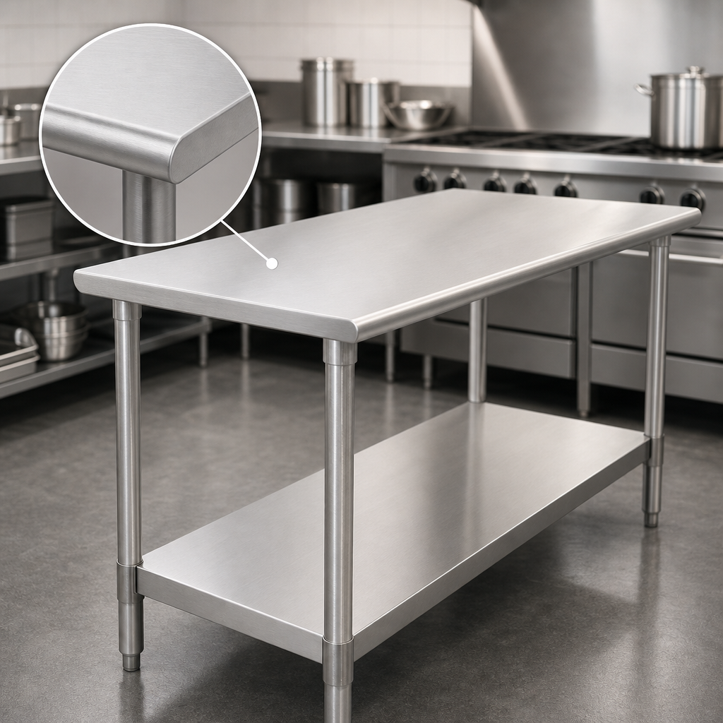 14-Gauge Stainless Steel Top