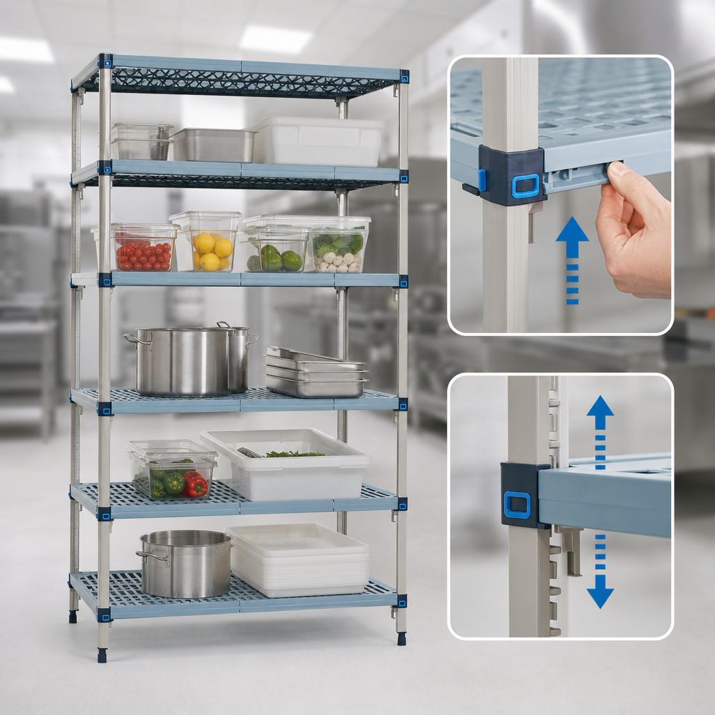 Quick-Adjust Shelves