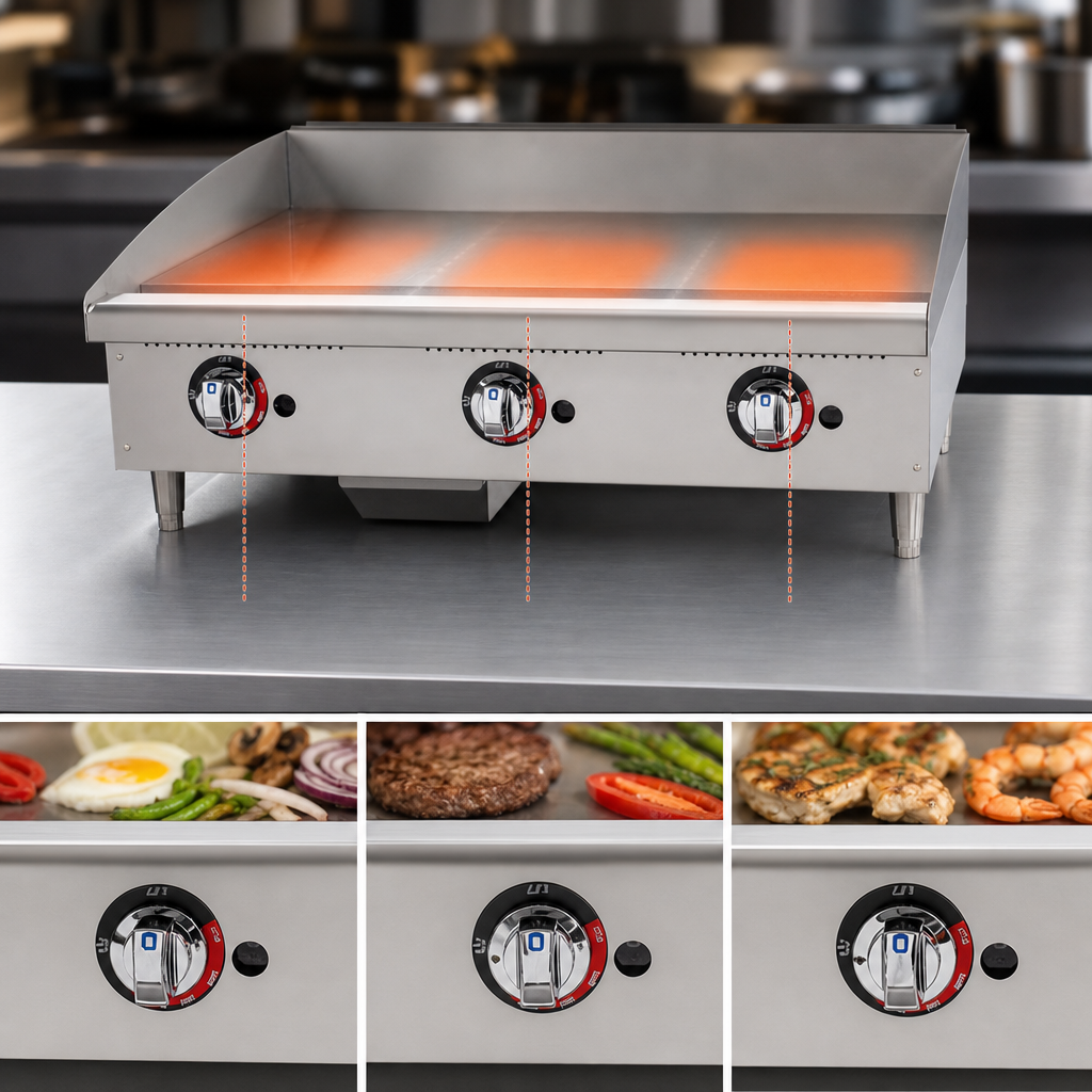 Manual Heat Controls Every 12 Inches