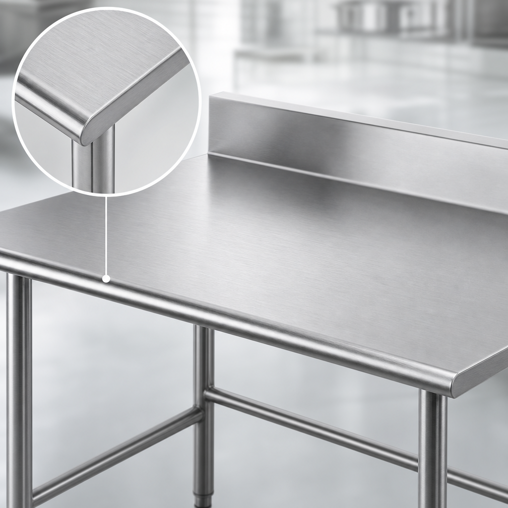 14 Gauge 304 Stainless Steel Top