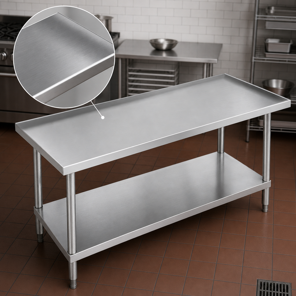 14-Gauge 304 Stainless Steel Top