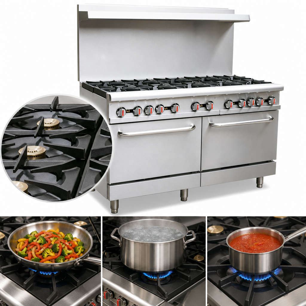 Ten Open Burners