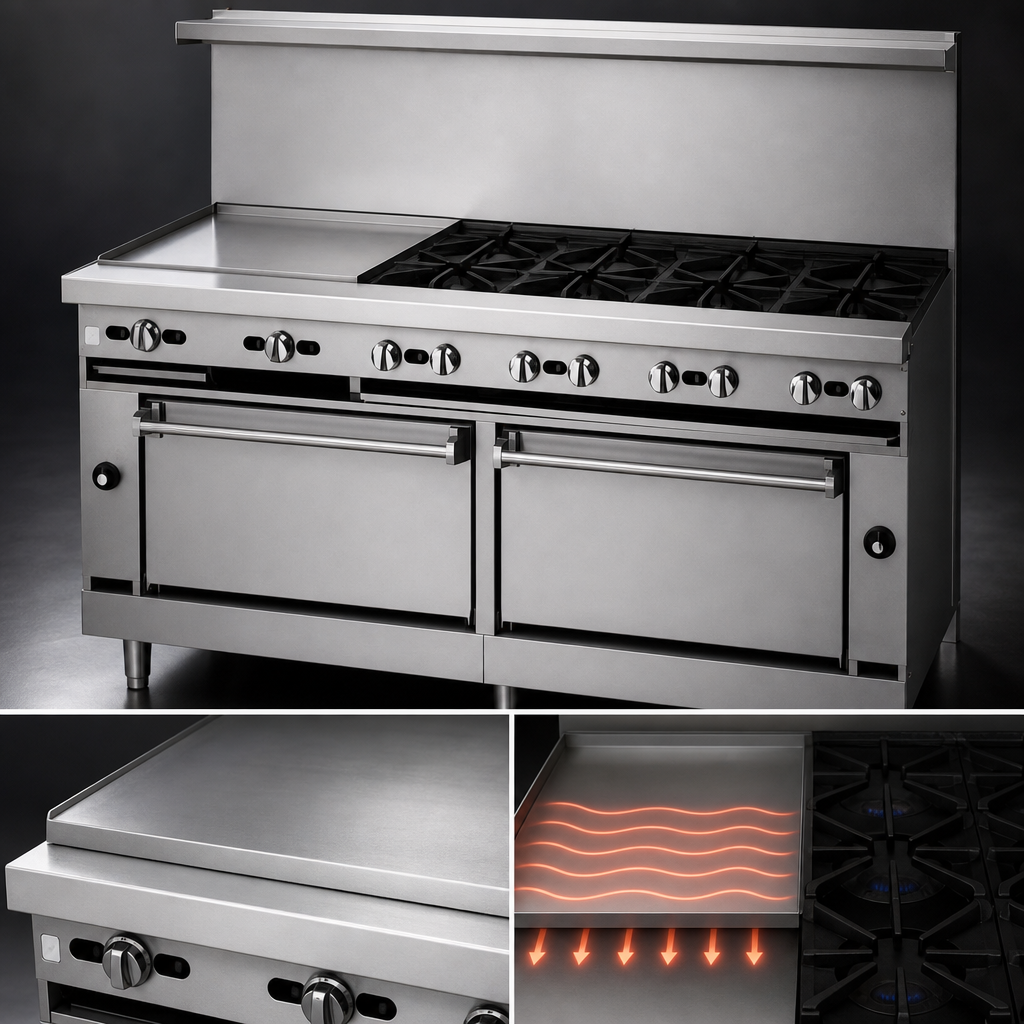 1-Inch Polished Steel Griddle Plate