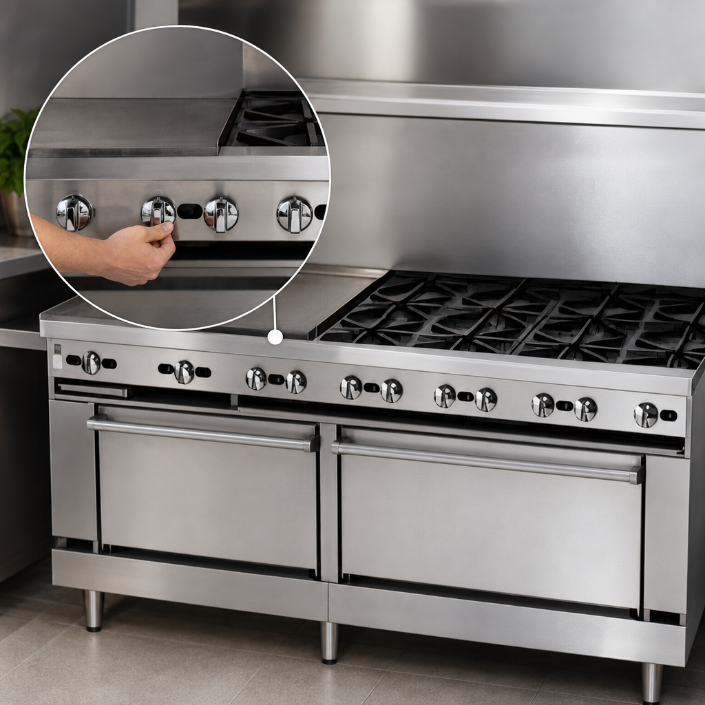 Manual Griddle Controls