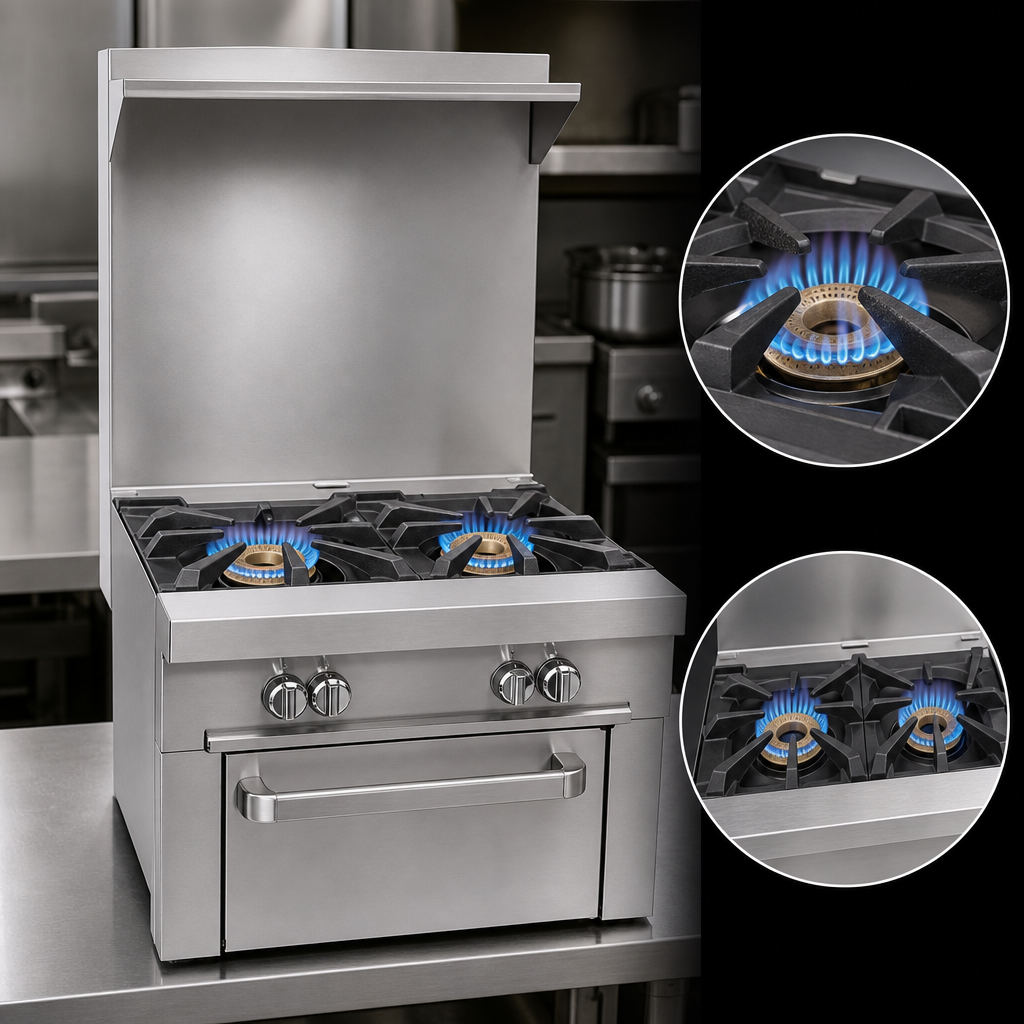 Two Open Burners