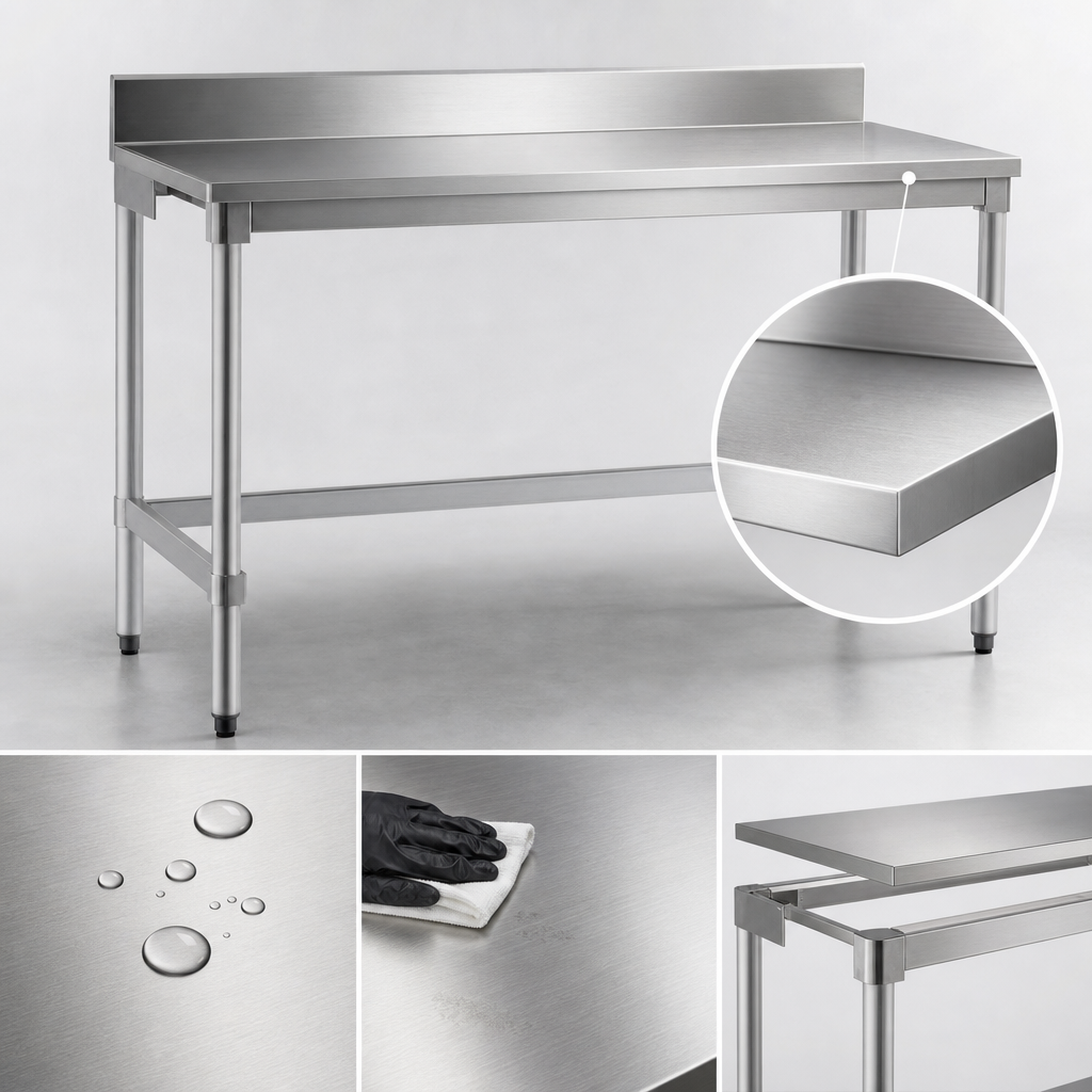 16-Gauge Type 304 Stainless Steel Top