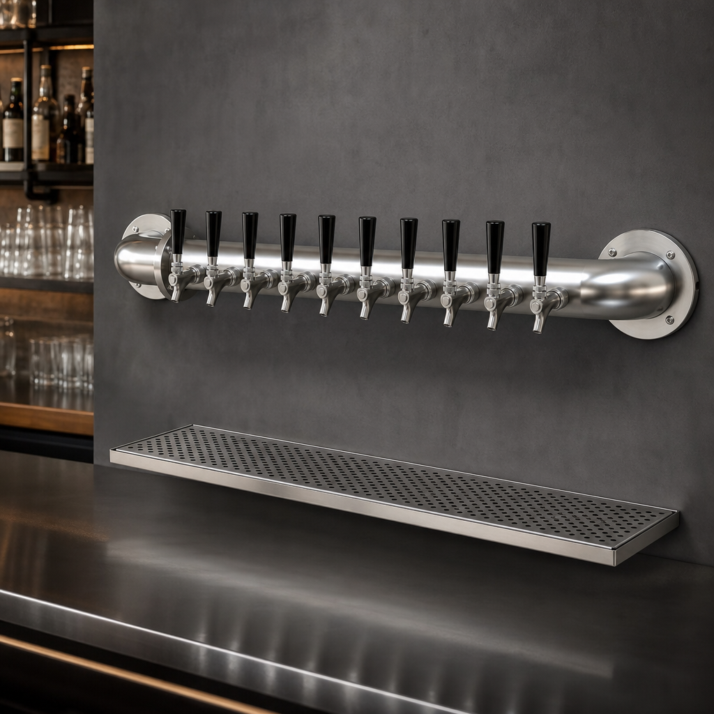Wall-Mounted Pipe Wall Design