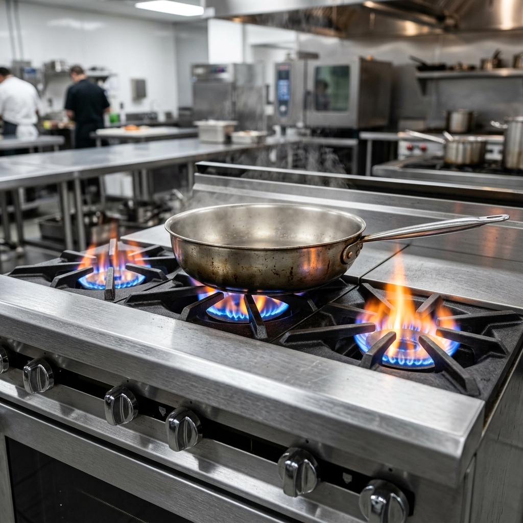 Experience powerful and precise cooking with the gas range's three intense open front burners, perfect for all your searing, sautéing, and boiling needs.
