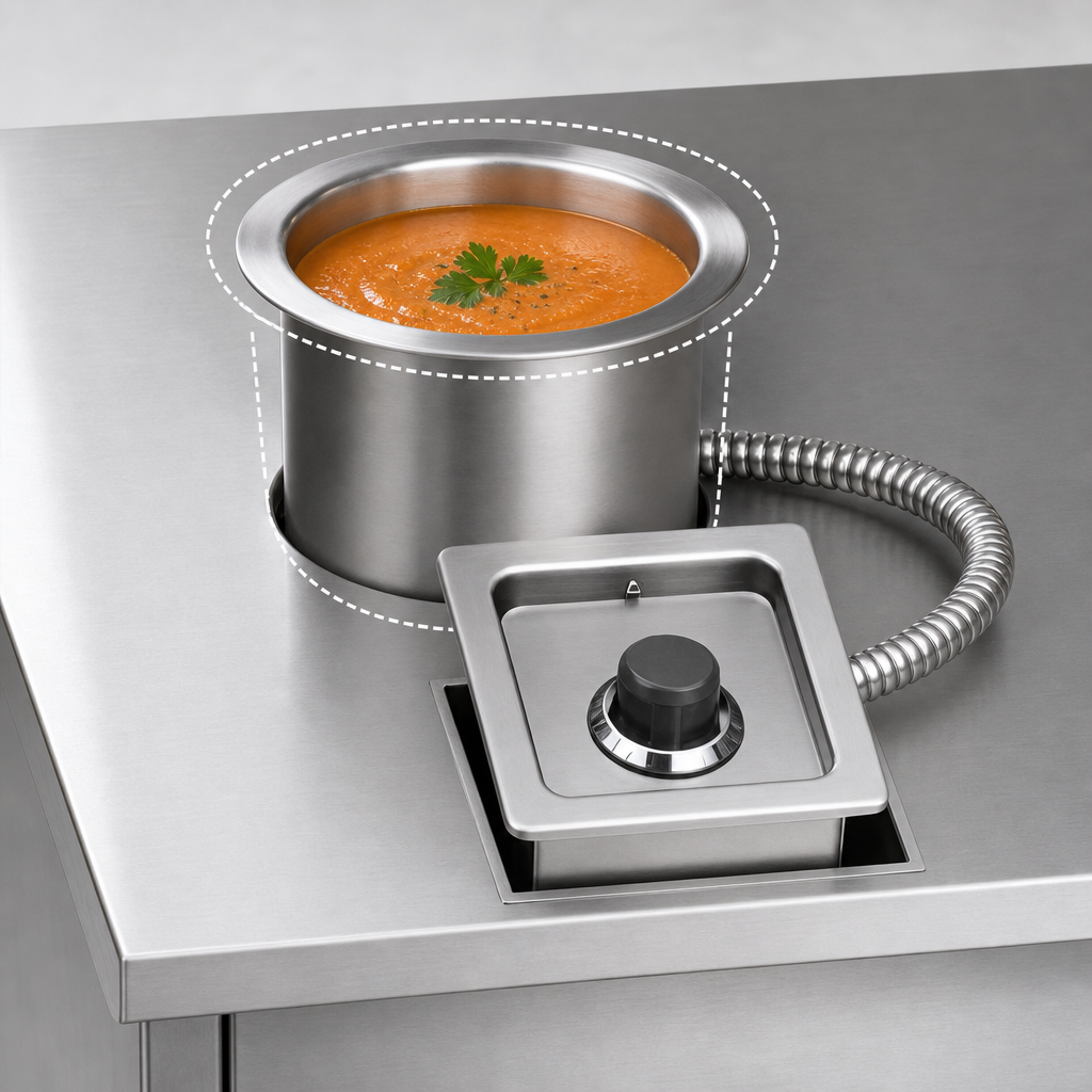 One 4-Quart Round Insert Capacity