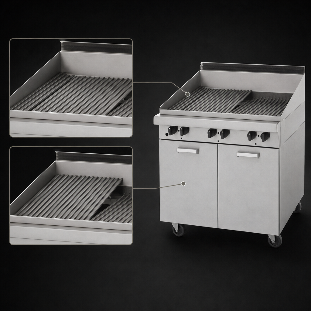 Reversible Flat/Tilt Grates
