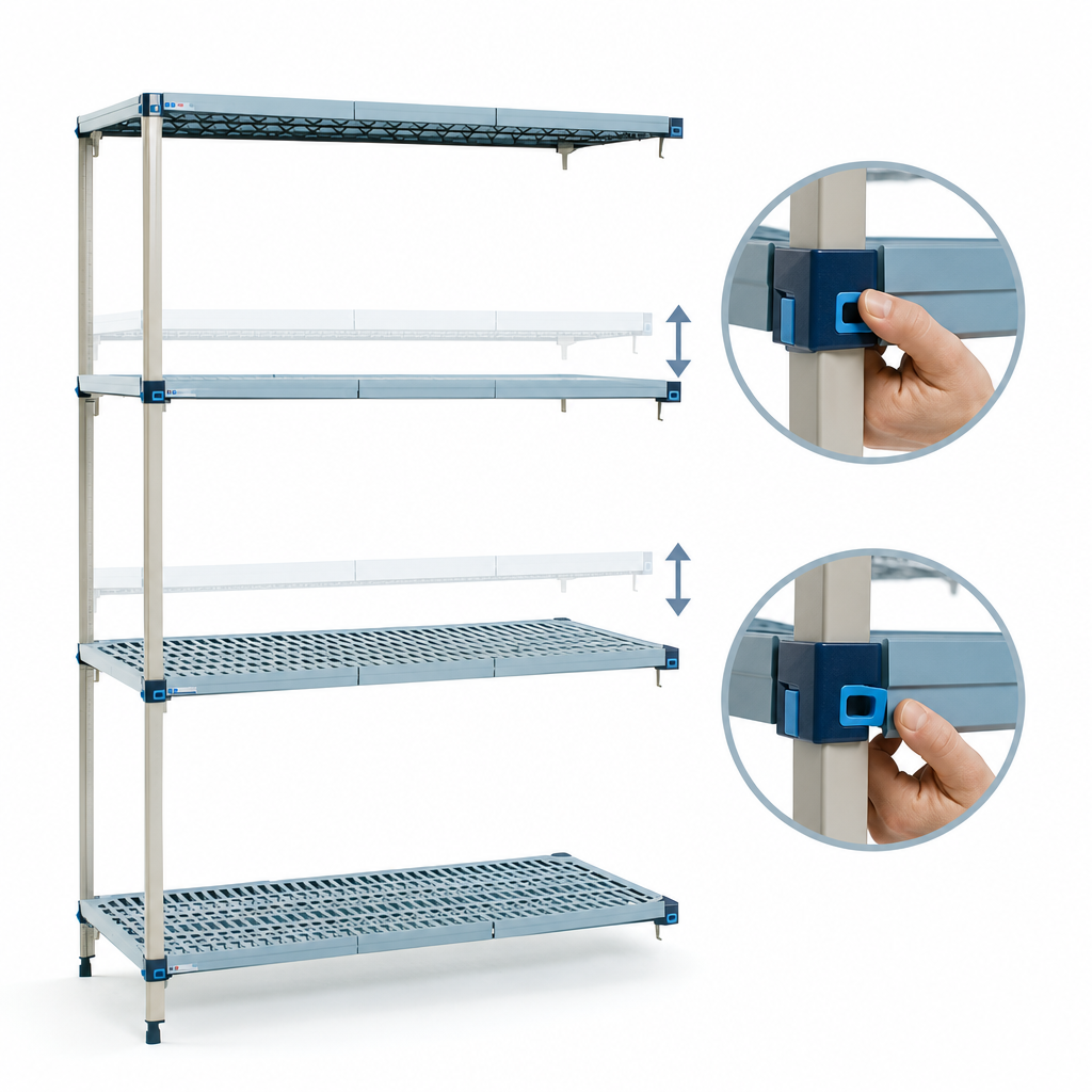 Quick-Adjust Shelving