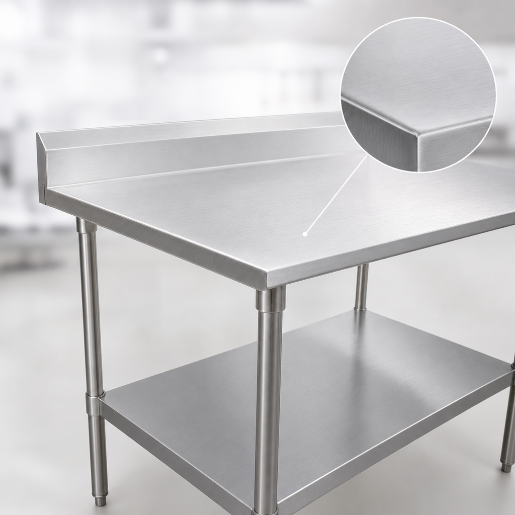 16-Gauge Stainless Steel Top