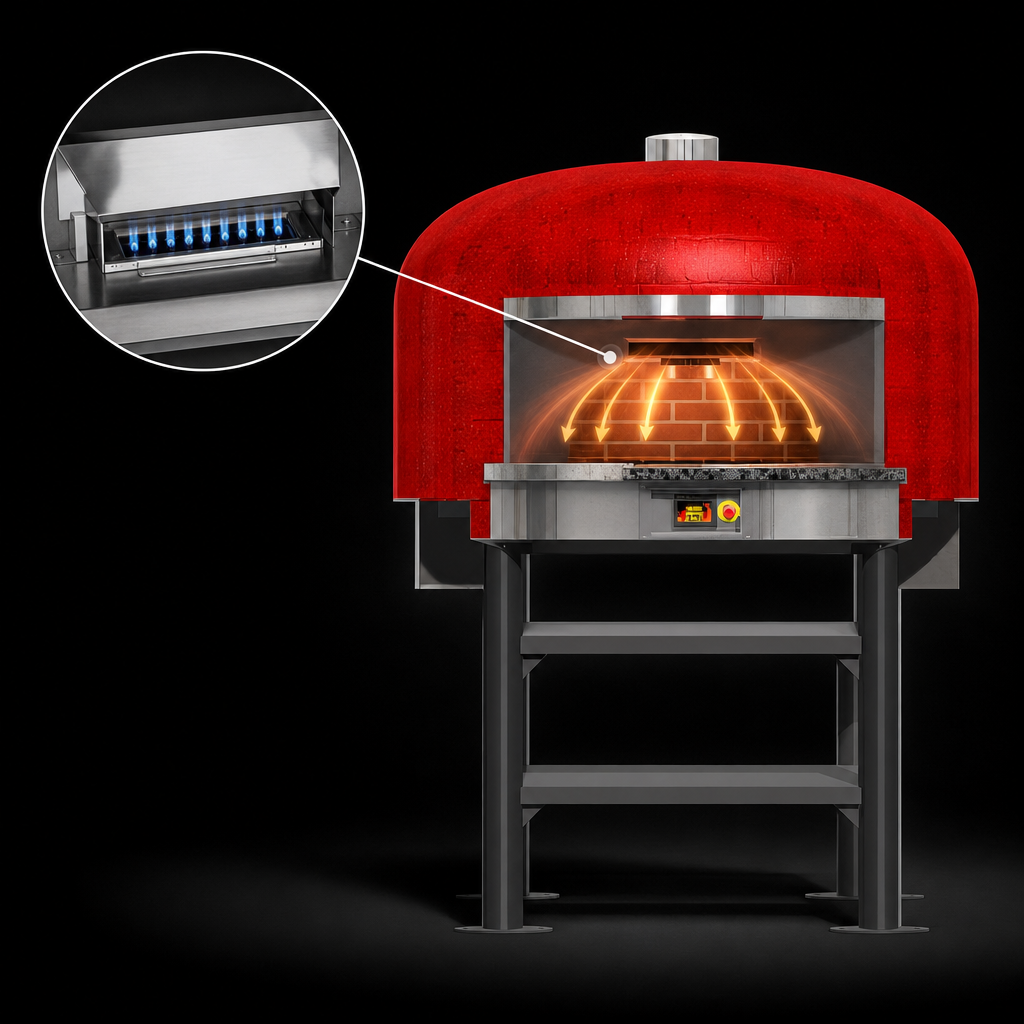 Single Forced-Air Gas Burner