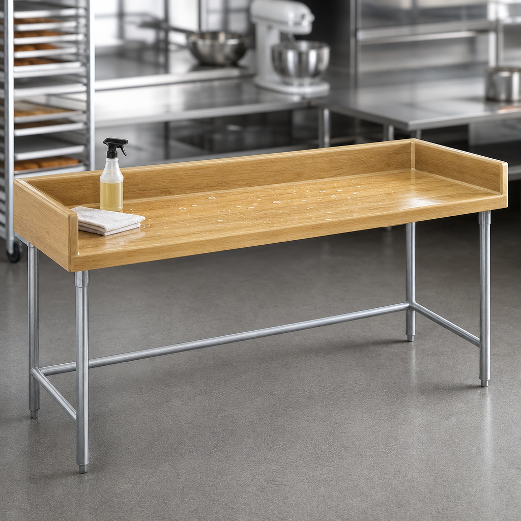 Wood Top with Protective Finish