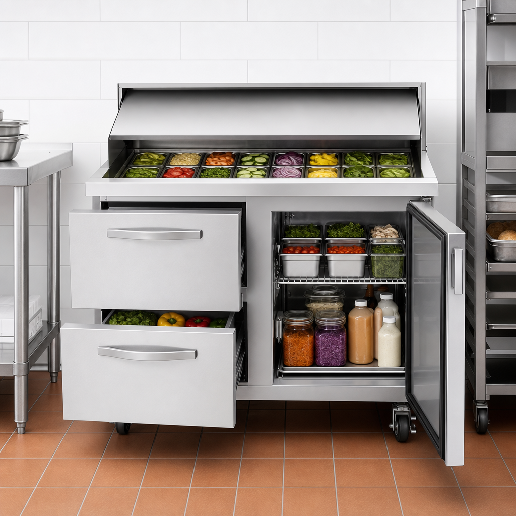 Two-Section Refrigerated Cabinet